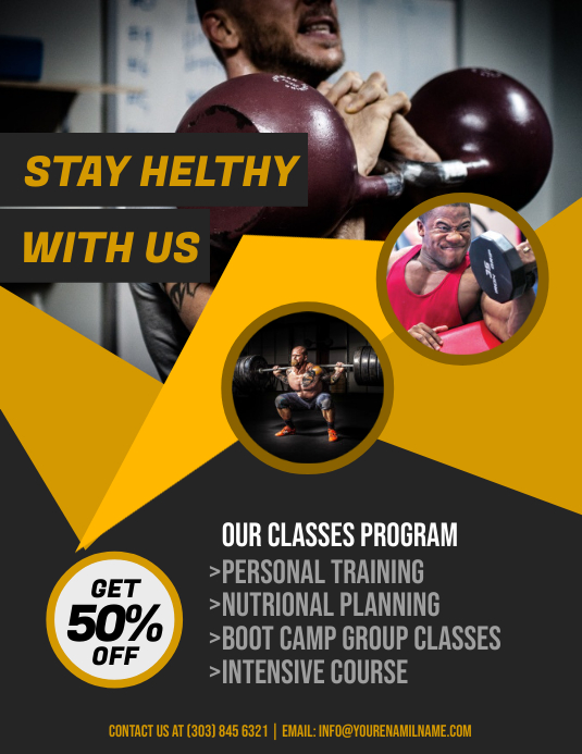 Fitness Flyer Vorlage Postermywall