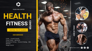 Fitness Flyer Prezentacja (16:9) template