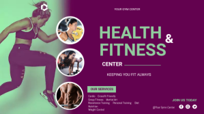Fitness Flyer Prezentacja (16:9) template
