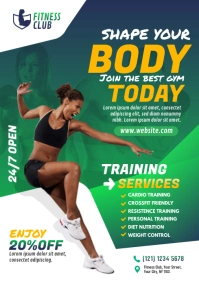 Fitness Flyer A4 template