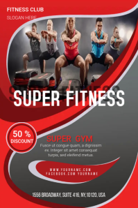 Fitness Flyer Banner 4' × 6' template