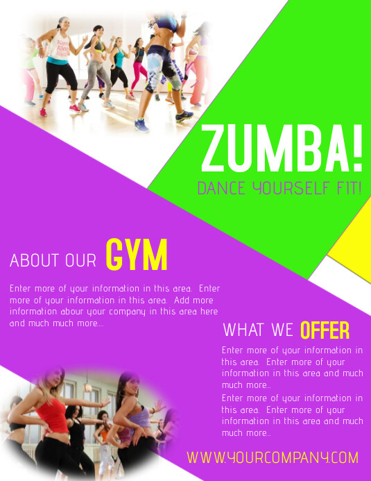 Image 5 for Zumba Flyer Template Free