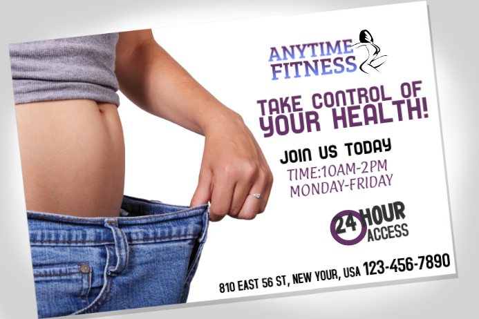 Fitness Flyer Template Plakkaat