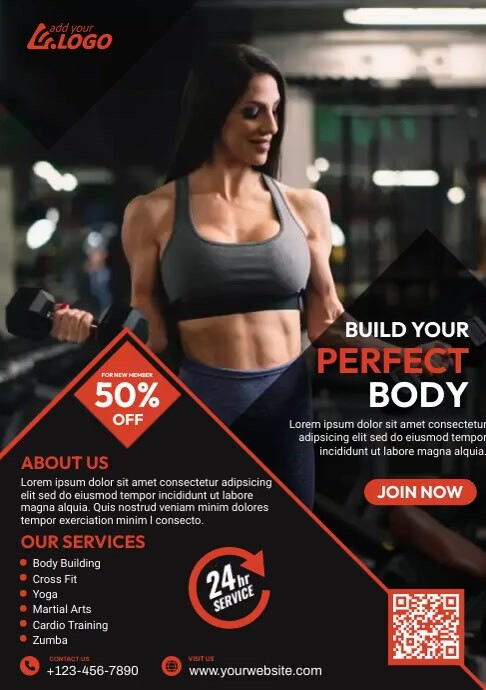 Fitness Flyer Template A4