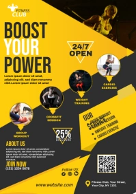 Fitness Flyer Template A3
