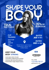 Fitness Flyers A5 template