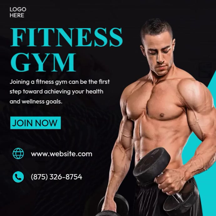 Exercise Advertisement Examples Fitness Gym Ads เทมเพลต | PosterMyWall