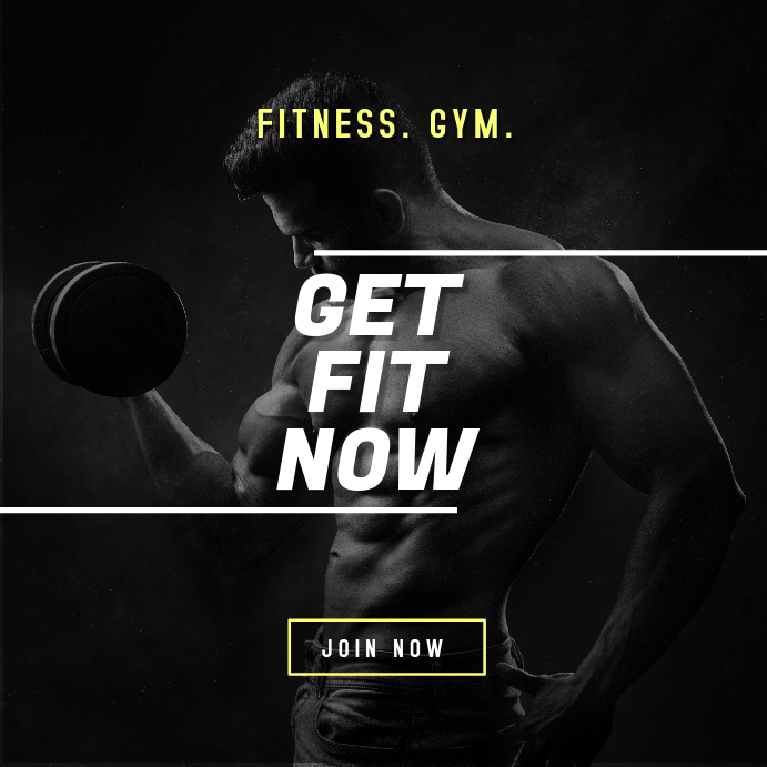 Fitness Gym Digital Ad Template | PosterMyWall