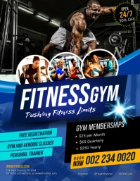 Fitness Gym flyer Iflaya (Incwadi ye-US) template