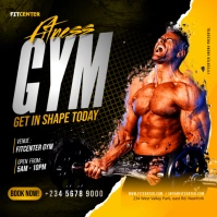 Fitness Gym Instagram Post Flyer template