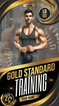 FITNESS GYM PERSONAL TRAINER STORY VIDEO template