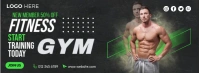 Fitness Gym Training Ads Facebook Cover Photo template