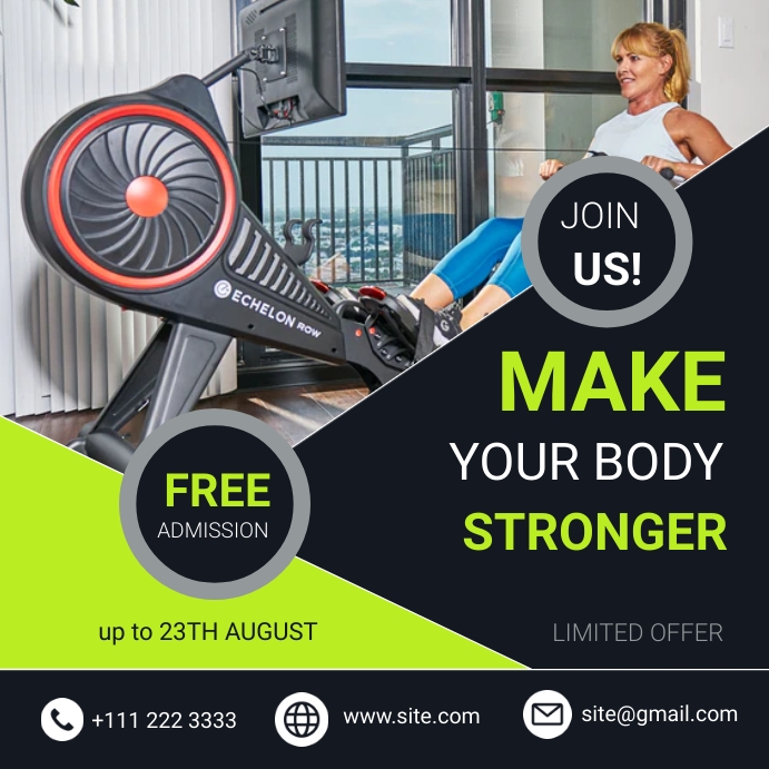 Fitness Center ad Template | PosterMyWall
