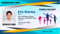 Fitness ID Business Card template