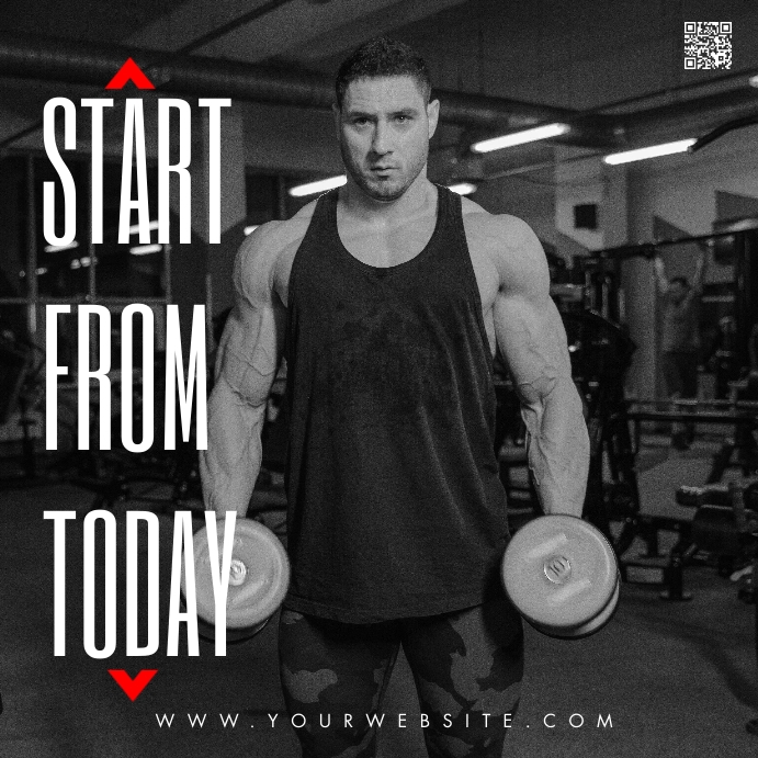 Fitness Instagram Post Template PosterMyWall