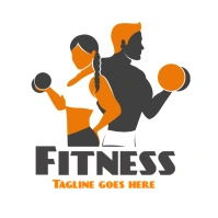 Fitness logo, gym logo, fitness Center logo ( template
