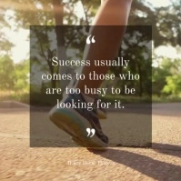 Fitness Motivation Quote for instagram Square (1:1) template