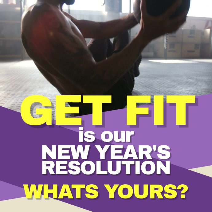 Fitness new year Template | PosterMyWall