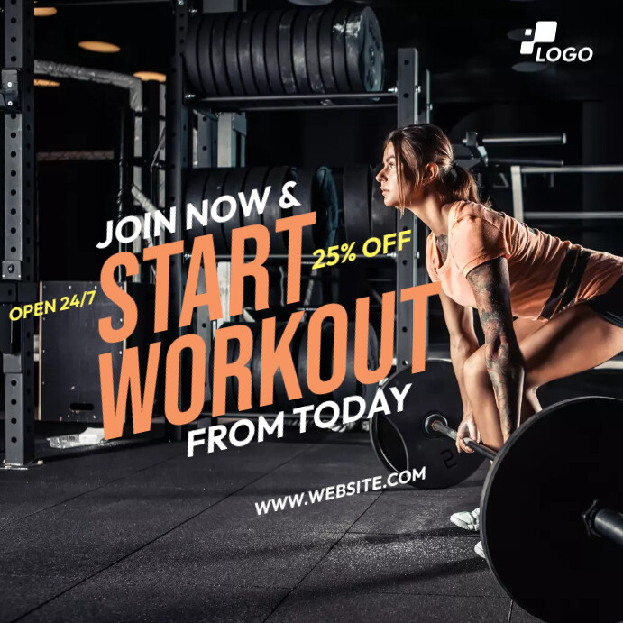 /Fitness or Gym Ad Template | PosterMyWall