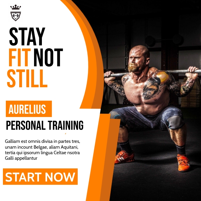 fitness personal trainer advertisement instag Template | PosterMyWall