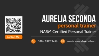 fitness personal trainer business card templa template