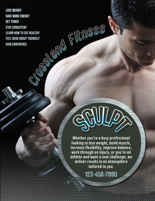 fitness personal trainer flyer template PosterMyWall