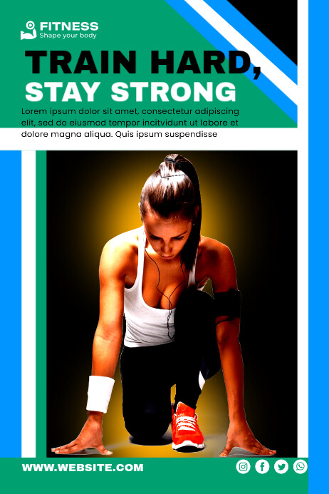 Fitness Poster Template | PosterMyWall