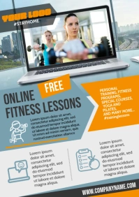 FITNESS POSTER A4 template