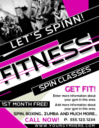 customizable design templates for spinning postermywall spin class flyers