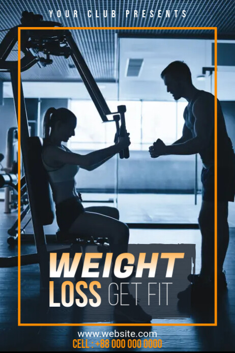 Fitness Poster Template Plakat