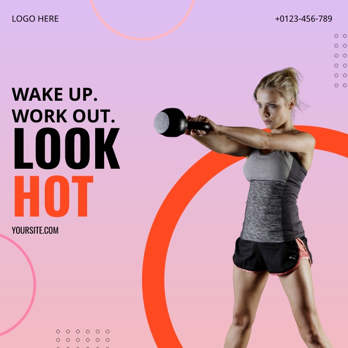 Fitness Promo For Instagram template