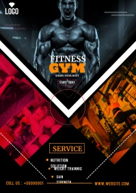 Fitness Promotional Template A4