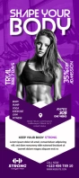 Fitness Rackcard 宣传卡 template
