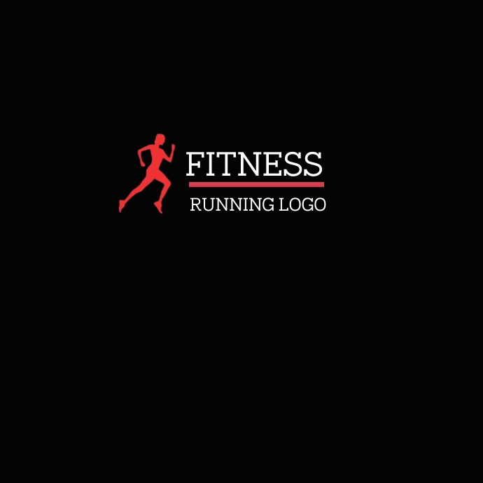 Fitness running logo design template | PosterMyWall