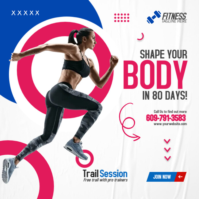 Fitness Training Ads Template | PosterMyWall