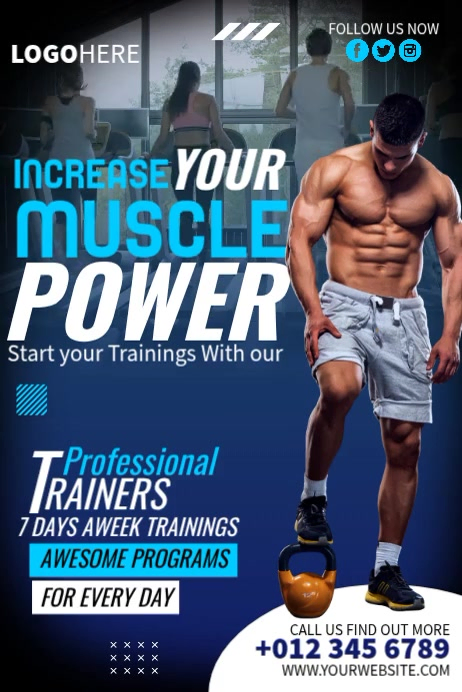 Fitness Training Ads Template | PosterMyWall