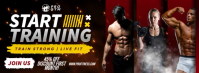 Fitness Training Banner Фотография обложки профиля Facebook template