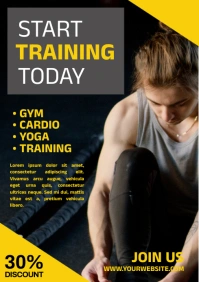 Fitness Training A2 template