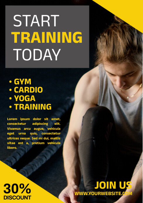Fitness Training A2 template
