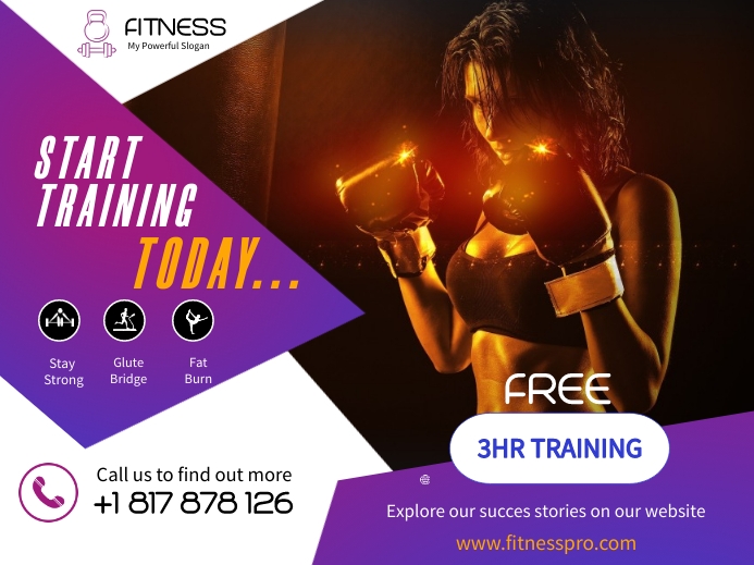 Fitness Training Poster Template | PosterMyWall