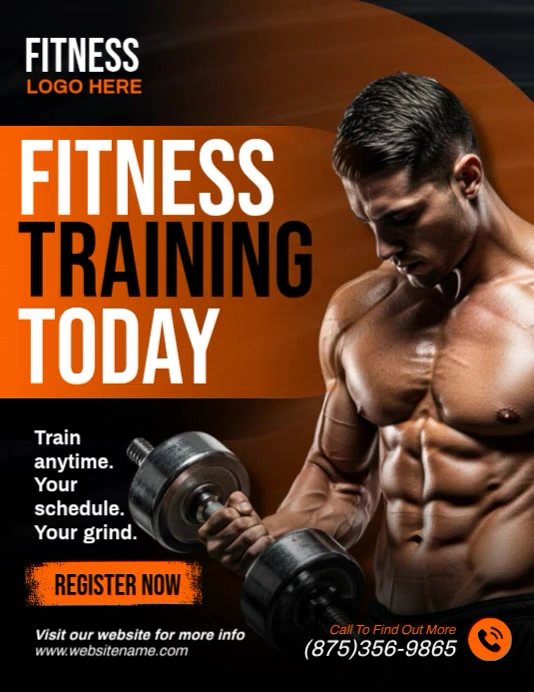 Fitness Training Today Ads Template | PosterMyWall