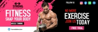 FITNESS TWITTER HEADER template
