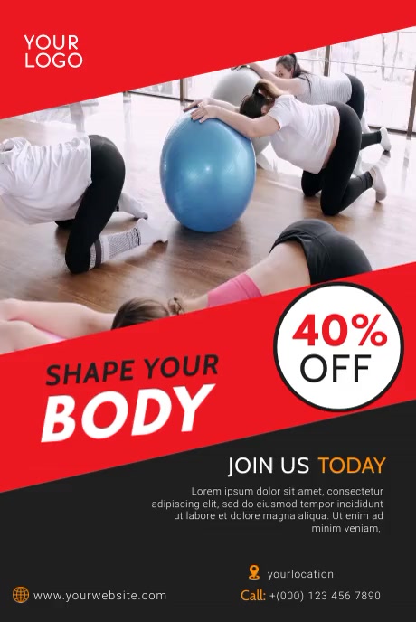 Copy of FITNESS VIDEO.C | PosterMyWall