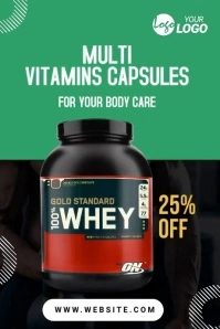 Fitness Vitamin Capsule Transparent 4 stopy × 6 stóp template