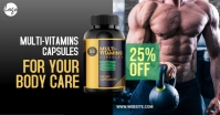 Fitness Vitamin Capsule Facebook Ad template