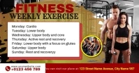 fitness Weekly Exercise Facebook Event Cover template