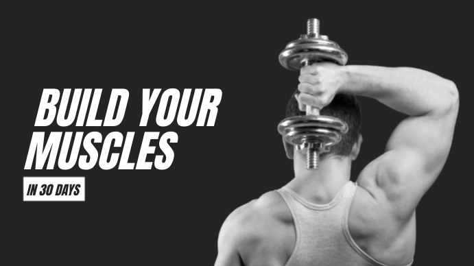 FITNESS YOUTUBE THUMBNAIL TEMPLATE