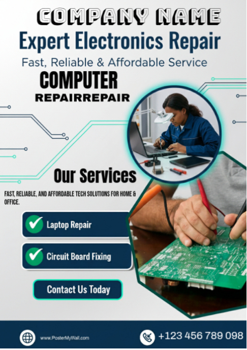 Plantilla de Fix Your Devices Like a Pro ⚡ Electronics Repair Services ...