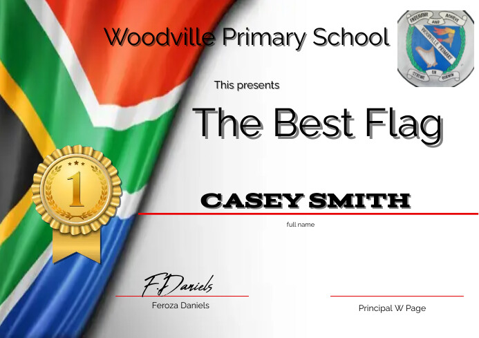 Flagcertifacte Example Flag Certificate Templat | PosterMyWall