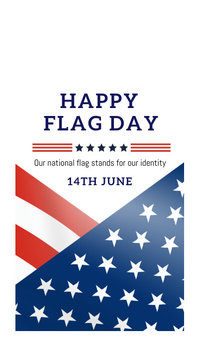 Flag day template Business Card